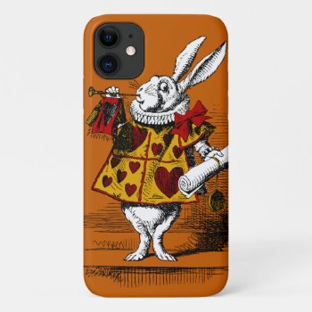 The White Rabbit Barely Iphone 11 Case by WaywardMuse at Zazzle