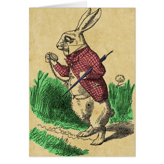 The White Rabbit Card (Front)