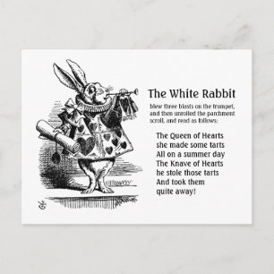 The White Rabbit CC0242 Fairy Tale Postcard