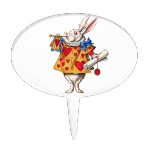 The White Rabbit From Alice in Wonderland Cake Topper