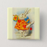 The White Rabbit Full Color Pinback Button at Zazzle
