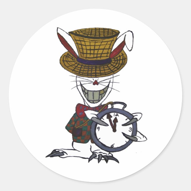 The White Rabbit Logo Sticker (Front)