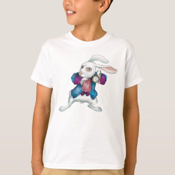 The White Rabbit | Looking For Wonderland 2 T-shirt by AliceLookingGlass at Zazzle
