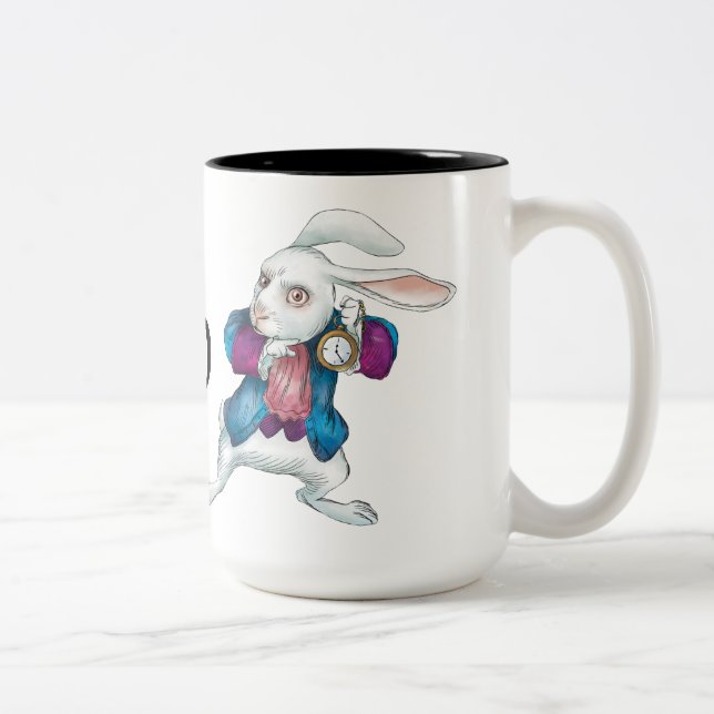 The White Rabbit | Looking for Wonderland 2 Two-Tone Coffee Mug (Right)