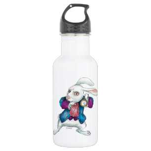 The White Rabbit   Looking for Wonderland 2 Water Bottle