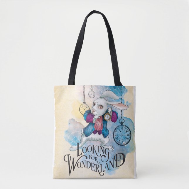 The White Rabbit | Looking for Wonderland 3 Tote Bag (Front)