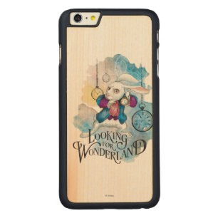 The White Rabbit Looking for Wonderland Carved Maple iPhone 6 Plus Slim Case