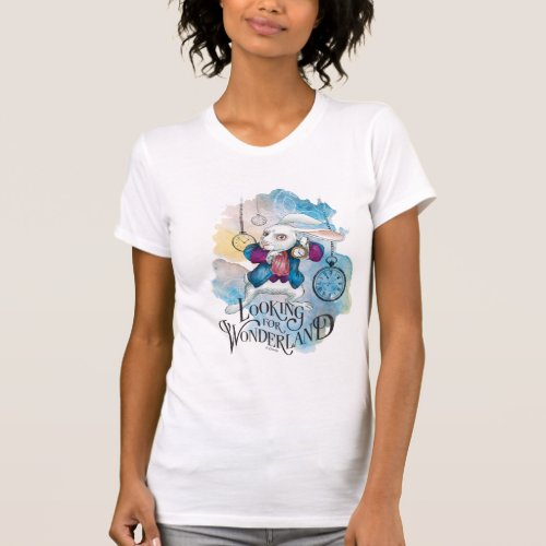 The White Rabbit  Looking for Wonderland T_Shirt