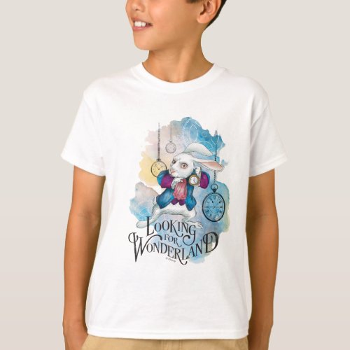 The White Rabbit  Looking for Wonderland T_Shirt