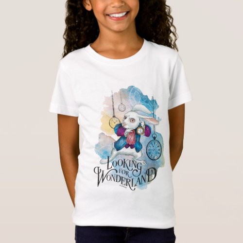 The White Rabbit  Looking for Wonderland T_Shirt