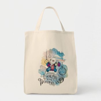 The White Rabbit | Looking For Wonderland Tote Bag by AliceLookingGlass at Zazzle