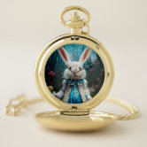 50167 - White Rabbit Running with his Pocket Watch - Alice in Wonderland