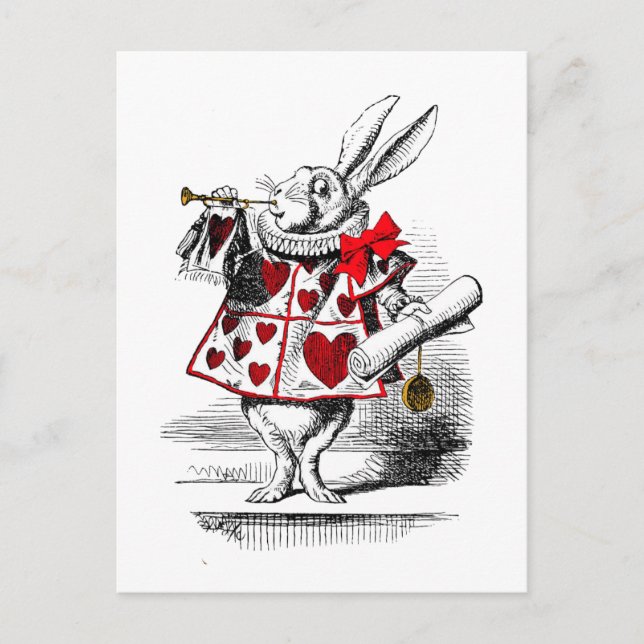The White Rabbit Postcard (Front)