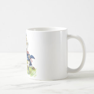 The white rabbit races by Alice Coffee Mug