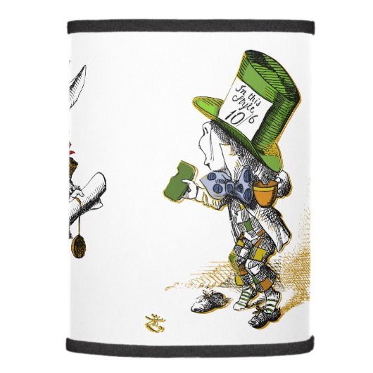 The White Rabbit, The Mad Hatter and Alice Lamp Shade (Right)