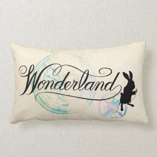 The White Rabbit Wonderland Lumbar Pillow