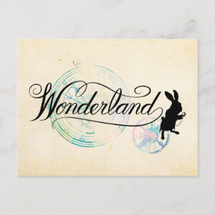 The White Rabbit   Wonderland Postcard
