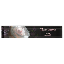 The White Rose - Desk Name Plate