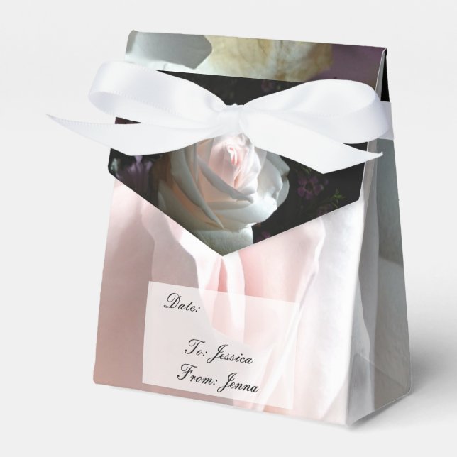 The White Rose - Favor Boxes (Front Side)