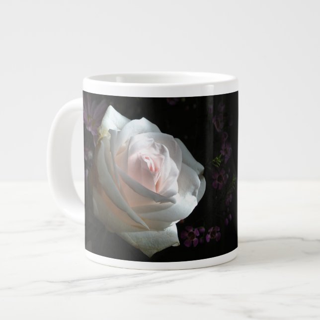 The White Rose - Giant Coffee Mug (Front Left)