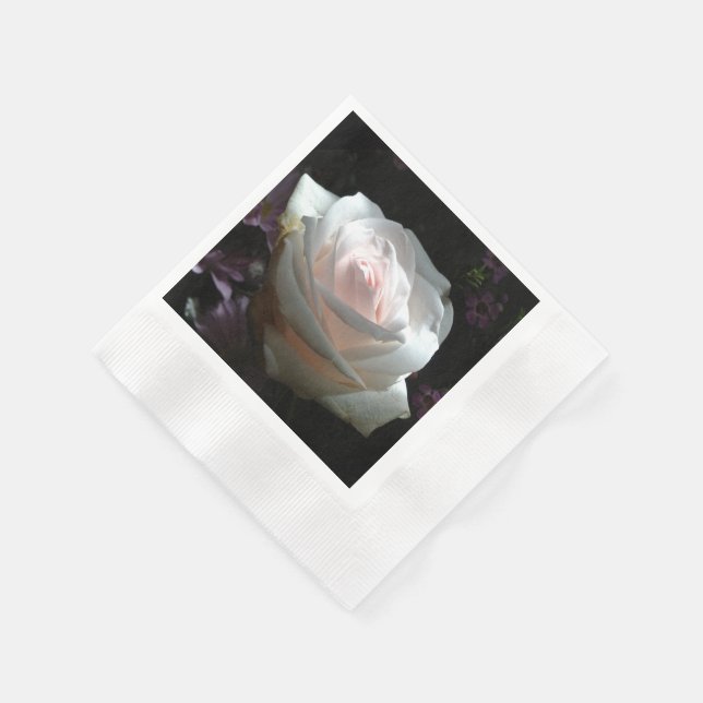 The White Rose - Paper Napkins (Corner)