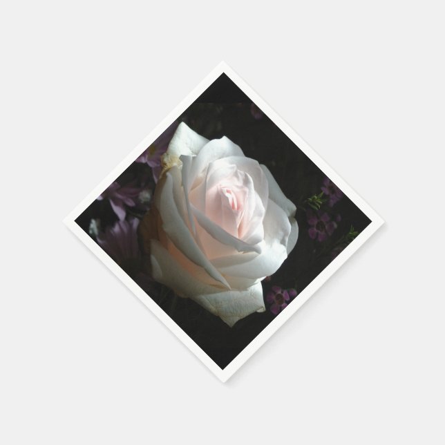 The White Rose - Paper Napkins (Corner)