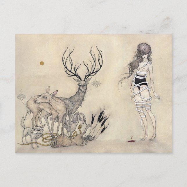 The White Snake + Vanitas - Postcard (Front)