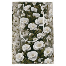 The White Soft Floral Pattern Design