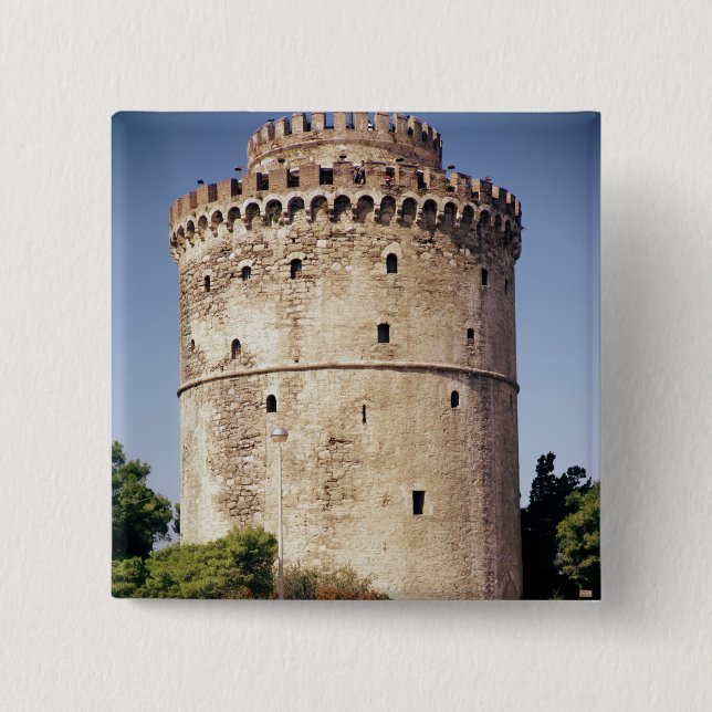 The White Tower, built during Pinback Button (Front)