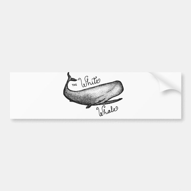 The White Whale Bumper Sticker (Front)