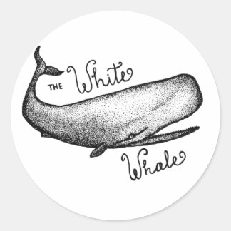 The White Whale Classic Round Sticker