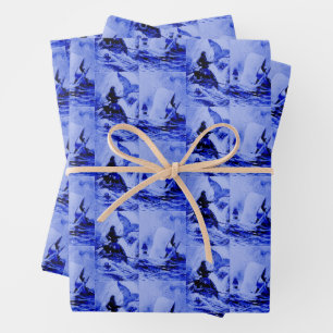 The White Whale Herman Melville Whaler Graphic   Wrapping Paper Sheets