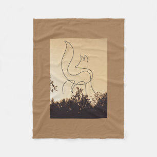 The White Wolves Fleece Blanket