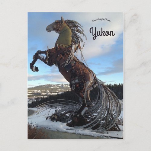 The Whitehorse Horse in Whitehorse Yukon Canada Postcard
