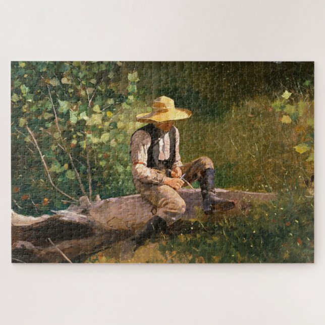 The Whittling Boy (by Winslow Homer) Jigsaw Puzzle (Horizontal)