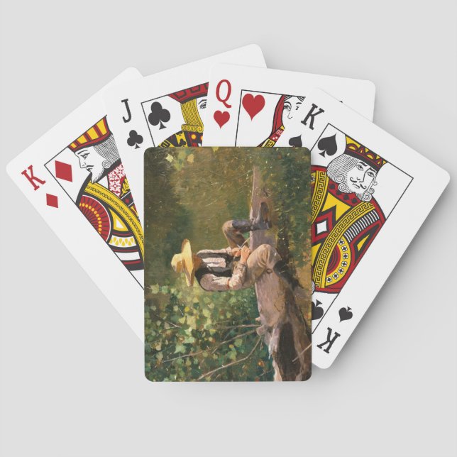 The Whittling Boy (by Winslow Homer) Poker Cards (Back)