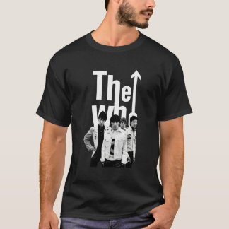 The Who Official 60'S Black White Band Long Sleeve T-Shirt