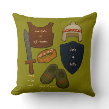 The Whole Armor Yarn Look Pillow