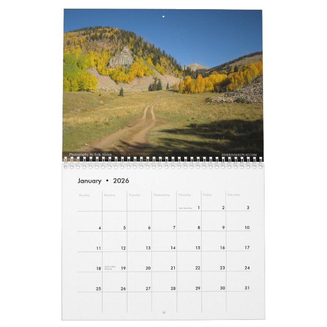 The Whole Enchilada - Moab, Utah Calendar (Jan 2026)