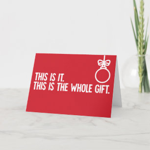 The Whole Gift - funny Christmas card