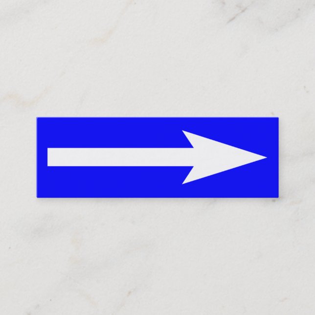 The Whole Point - Blue, White and Gray Mini Business Card (Front)