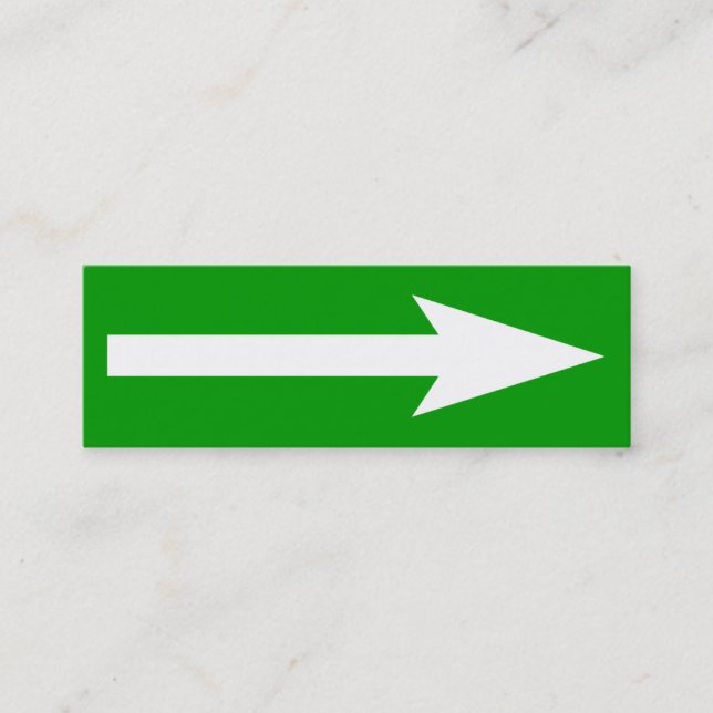 The Whole Point - Green, White and Gray Mini Business Card (Front)