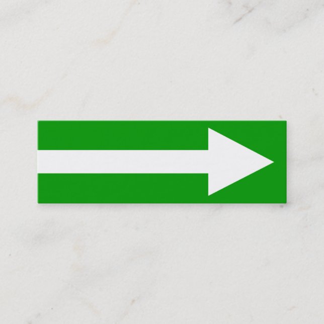 The Whole Point II - Green, White and Gray Mini Business Card (Front)