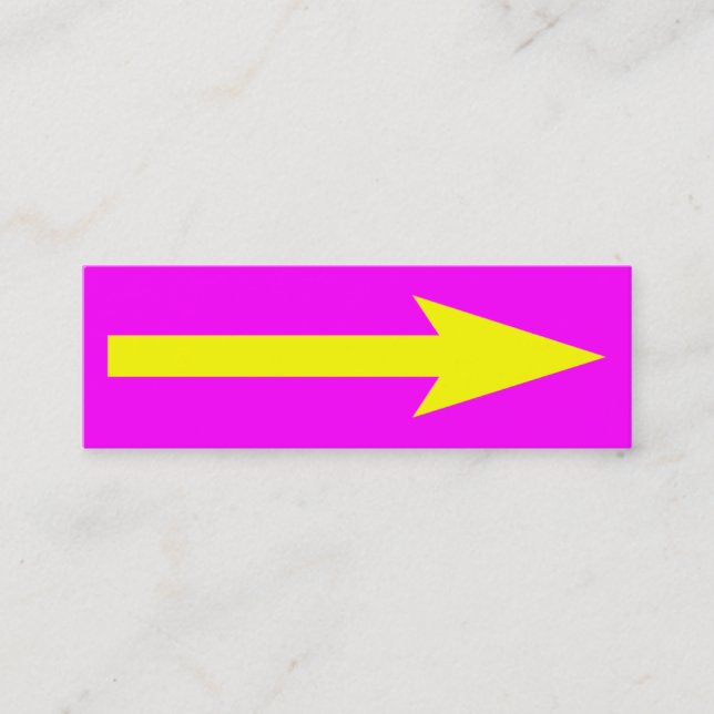 The Whole Point - Magenta, Yellow and Gray Mini Business Card (Front)