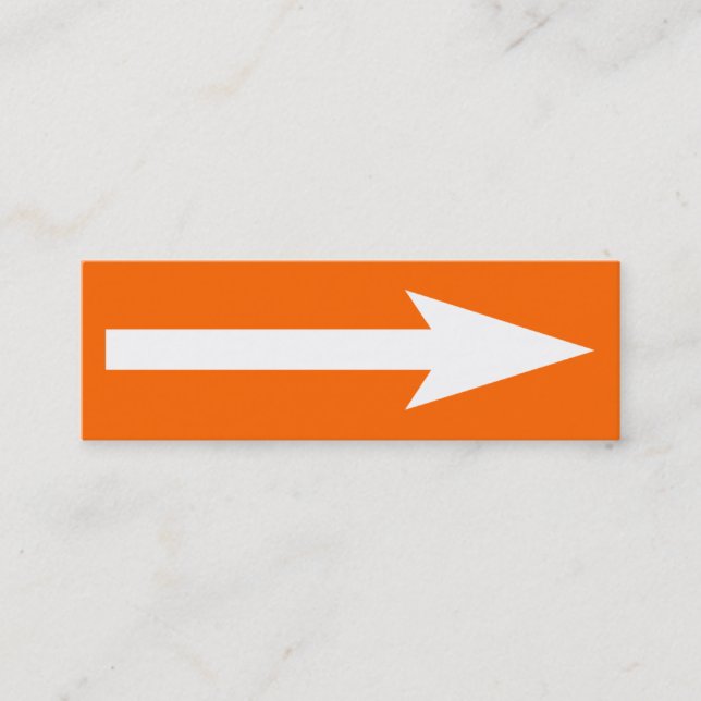 The Whole Point - Orange, White and Gray Mini Business Card (Front)