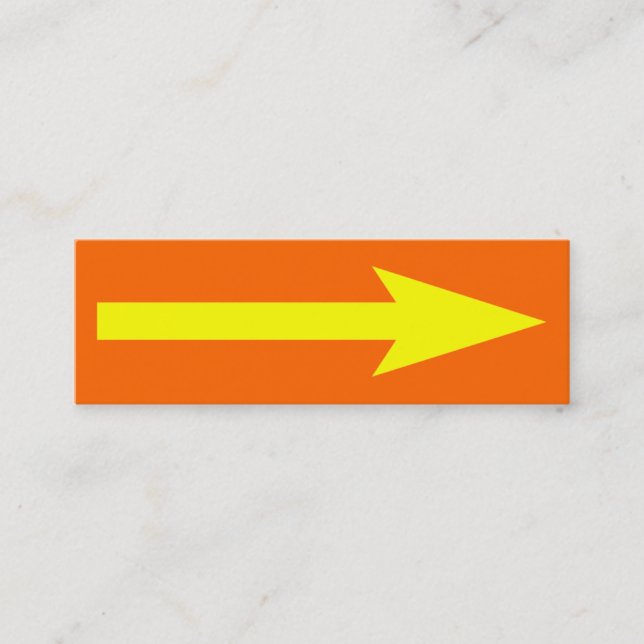 The Whole Point - Orange, Yellow and Gray Mini Business Card (Front)
