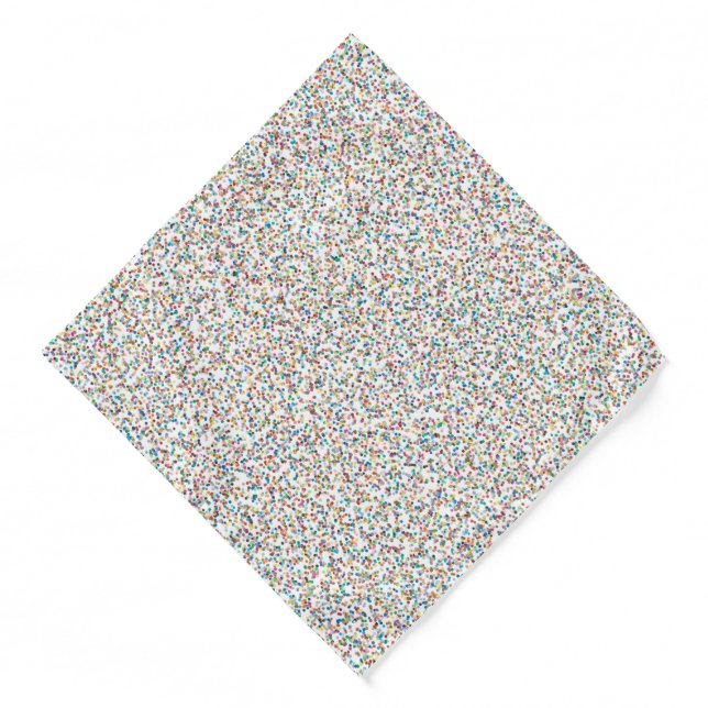The Whole Rainbow Colorful Speckled Dots Bandana (Front)