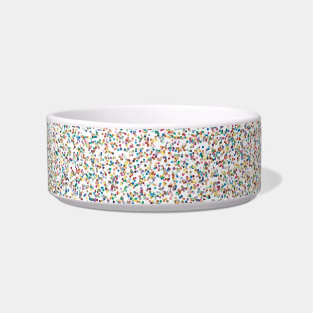 The Whole Rainbow Colorful Speckled Dots Bowl (Front)