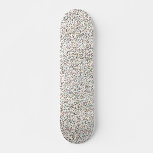 The Whole Rainbow Colorful Speckled Dots Skateboard