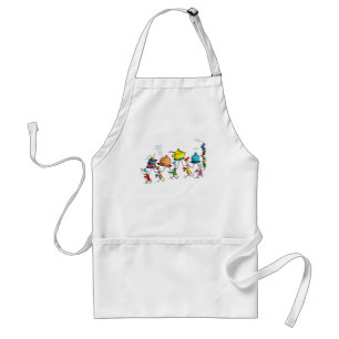 The Whos Carrying the Christmas Feast Adult Apron